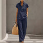 ⛱️ Ensemble Été Femme 2 Pièces : T-shirt + Pantalon Long | Léger & Respirant