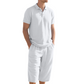 👕 PROMO LIMITÉE 50% DE RÉDUCTION ! 💥 Ensemble Chemise Pantalon Lin Homme – Respirant, Coupe Décontractée, Estival ✨