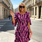 👗🌺 50 % DE RÉDUCTION ! Robe midi chic à volants et à motifs floraux – Romantique, féminine et parfaite pour les grandes occasions ✨