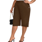 👖 50% DE RÉDUCTION ✨ Pantalon capri femme – Taille élastique, coupe genou & confortable – Léger, respirant – parfait pour la maison, le sport ou les voyages 🌿