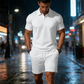 👕 PROMO LIMITÉE 50% DE RÉDUCTION ! ✨ Ensemble d'Été 2 Pièces Homme – Polo & Short, Confortable ✨