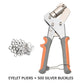 📢🔧 PROMO -52% ! Pinces à Œillets pour Bâches – 220 mm, Diam. Perforation 16/10,5 mm, 0,6 kg⏰