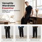 👖 50% DE RÉDUCTION ⏰ Pantalon de costume homme classique à jambe large – Tissu doux anti-froissé & coupe décontractée moderne – Plis devant, polyvalent pour le bureau ou le quotidien ✨