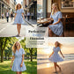 💐 PROMO EXCEPTIONNELLE -50% ! Mini-robe à volants en mousseline – Fluide, aérienne, féminine 🍃💕 【Qualité Premium】