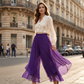💃🌸Pantalon large asymétrique en mousseline pour femme