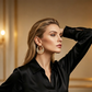 🌙 PROMO LIMITÉE 50% DE RÉDUCTION ! ✨ Boucles d'Oreilles Croissant – Plaqué Or, Émaillé, Filigrane ✨