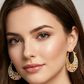 🌙 PROMO LIMITÉE 50% DE RÉDUCTION ! ✨ Boucles d'Oreilles Croissant – Plaqué Or, Émaillé, Filigrane ✨