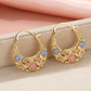 🌙 PROMO LIMITÉE 50% DE RÉDUCTION ! ✨ Boucles d'Oreilles Croissant – Plaqué Or, Émaillé, Filigrane ✨