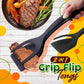🍳Pince-Spatule 2 en 1 pour Cuisine – Embouts en Silicone Alimentaire, Antiadhésif, Résistant à la Chaleur, Poignée Longue Confy✨