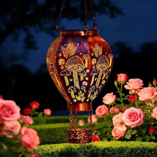🎈🌙OFFRE LIMITÉE 50% DE RÉDUCTION! Lanterne Montgolfière Solaire – Lumière Suspendue pour Jardin, Terrasse ou Cour, S’allume Automatique au Crépuscule, Lueur Flottante Magique – Parfaite pour les Soirées & Fêtes 🏮🌸