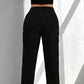 ✨👖 PROMO LIMITÉE 50% ! Pantalon Cargo Femme – Taille à Cordon, Poches, Coupe Droite, 3 Couleurs, Taille S-2XL, Style Athleisure 🏃‍♀️