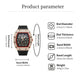 ⏳Offre à durée limitée : 50 % de réduction⏰Montre de luxe pour homme de forme tonneau, ornée de strass⌚