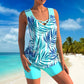 🩱OFFRE FLASH 50%🏊‍♀️Maillot de Bain 2 Pièces Sportif Femme – Décolleté Croisé, Séchage Rapide, Taille Haute, 3 Couleurs, Tailles S-5XL✨