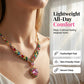 💎 50 % DE RÉDUCTION ! ✨ Parure de bijoux « Cœur étincelant » – Collier et boucles d'oreilles, élégante et légère 💖