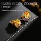 🥳💞Boucles d'oreilles clous motif feu d'artifice colorées pour femme
