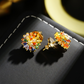 🥳💞Boucles d'oreilles clous motif feu d'artifice colorées pour femme
