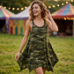 👗 Offre limitée à -50 % ! ✨ Robe camouflage sans manches – ourlet asymétrique, style audacieux et unique 🍂