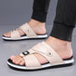 👞PROMO FLASH 57%🏖️Sandales Slip-On Homme Simili Cuir – 2 Textures, Semelle Anti-Dérapante, 3 Couleurs, Pointures 39-48, Respirantes, Rembourrées✨