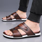 👞PROMO FLASH 57%🏖️Sandales Slip-On Homme Simili Cuir – 2 Textures, Semelle Anti-Dérapante, 3 Couleurs, Pointures 39-48, Respirantes, Rembourrées✨
