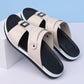 👞PROMO FLASH 57%🏖️Sandales Slip-On Homme Simili Cuir – 2 Textures, Semelle Anti-Dérapante, 3 Couleurs, Pointures 39-48, Respirantes, Rembourrées✨