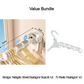 🧥 Porte-vêtements Télescopique Pliable à Ventouses 🪝