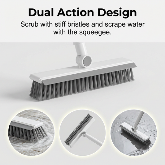 🎉Prix surprise🧹 Brosse 2-en-1 pour joints et coins avec raclette