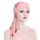 👒 PROMO LIMITÉE 50% DE RÉDUCTION ! 💥 Turban Foulard Pré-Noué à Fleurs – Doux, Respirant, Chic Instantané ✨