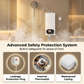 💧 Chauffe-Eau Électrique Instantané Sans Réservoir – Compact, Écran LED & Protection Anti-Fuite 🏠