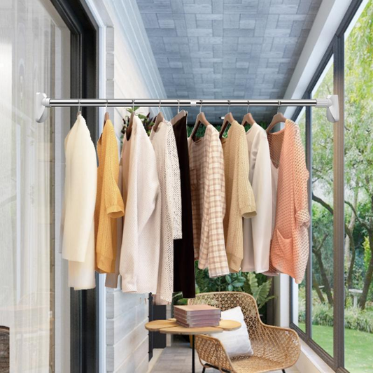 🛡️ -50% ! 📏 Barre Extensible Télescopique – Acier Inoxydable – Ressort Renforcé & Ventouses Adhérentes – Sans Perçage pour Rideaux Lourds et Manteaux 🧥