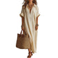 🔥 Soldes Mi-Saison : −50 % jusqu'à épuisement ! ⏰🌿 Robe Maxi Unie – L’Essentiel Épuré pour une Élégance au Quotidien