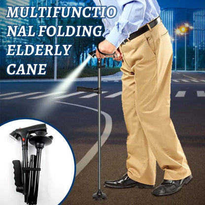 🦹🛒 -50% ! ⭐Canne Pliante Multifonctionnelle pour Personnes Âgées
