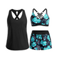 🌸🦋50%✨Ensemble tankini élégant – Coupe flatteuse, imprimé tendance.