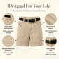 Short Casual Stretch Femme avec Poches Utilitaires
