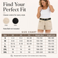 Short Casual Stretch Femme avec Poches Utilitaires