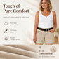 Short Casual Stretch Femme avec Poches Utilitaires