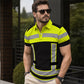 👔 57% DE RÉDUCTION ⏰ Chemise homme manches courtes haute visibilité réfléchissante – Bande réfléchissante & respirante – Idéale pour le travail, le chantier ou les sorties nocturnes – sécurité et confort au quotidien ✨🦺🌙