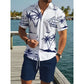 👕 50% DE RÉDUCTION 🏝️ Ensemble décontracté d’été – Chemise imprimée & short léger – Parfait pour la plage, les voyages ou la détente – look frais et tendance ☀️🩳✨