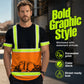 👷 50% DE RÉDUCTION ! 🦺 T-Shirt de Travail Haute Visibilité – Panneaux Fluorescents, Bandes Réfléchissantes & Tissu Respirant – Coupe Décontractée – Idéal pour Chantier, Voirie et Travaux Extérieurs – Tailles XS à 6XL ✨💪