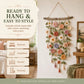 🌸 50% DE RÉDUCTION ! 🧶 Décoration Murale Florale au Crochet – Fil & Branche – Artisanal & Bohème for Intérieur