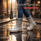 👢 PROMO FLASH 50% DE RÉDUCTION ! 🌧 Bottes de Pluie Étanches Unisex – Mi-Mollet, Semelle Antidérapante, Coque Résistante à l’Usure, Facile à Nettoyer, Noir Rouge/Beige/Noir, Tailles 36-45 🏆