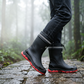 👢 PROMO FLASH 50% DE RÉDUCTION ! 🌧 Bottes de Pluie Étanches Unisex – Mi-Mollet, Semelle Antidérapante, Coque Résistante à l’Usure, Facile à Nettoyer, Noir Rouge/Beige/Noir, Tailles 36-45 🏆