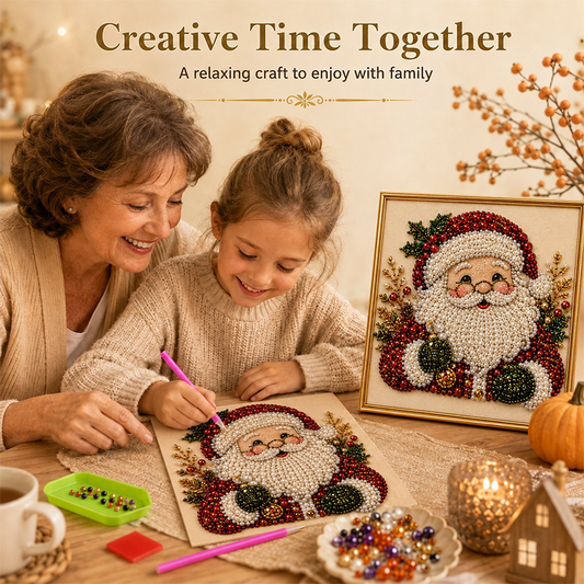 🎄⭐ -50% ! 🖌️Kit de Peinture de Noël à Perles & Strass – Loisir Créatif, DIY Festif & Décoration Brillante.