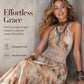 🌸☀️ OFFRE LIMITÉE -50% ! 🌴 Robe Maxi Bohème à Col Halter – Élégance Vacances 🌺