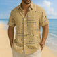 ☀️ 50% DE RÉDUCTION ! 👔 Chemise Homme Imprimé Géométrique – Mélange – Coupe Ample & Douceur Été for Vacances