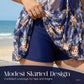 🎁 50 % DE RÉDUCTION POUR UNE DURÉE LIMITÉE ! 💐 Ensemble tankini avec jupe – Coupe grande taille amincissante 💙