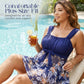 🎁 50 % DE RÉDUCTION POUR UNE DURÉE LIMITÉE ! 💐 Ensemble tankini avec jupe – Coupe grande taille amincissante 💙