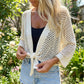 Top in Maglia a Rete Traspirante con Nodo Frontale da Donna