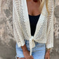 Top in Maglia a Rete Traspirante con Nodo Frontale da Donna