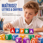46% de Réduction – Blocs Magnétiques de Construction 360°, 40 Cubes Éducatifs Lettres et Chiffres, Jeu d'Éveil pour Enfants