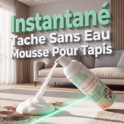 ✨ Mousse Détachante Sans Eau pour Tapis avec Serviette 🧹